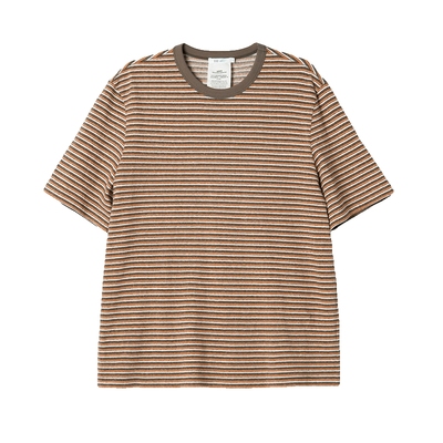 klee klee2026早春新款男装彩条针织布短袖T恤K1261TS02