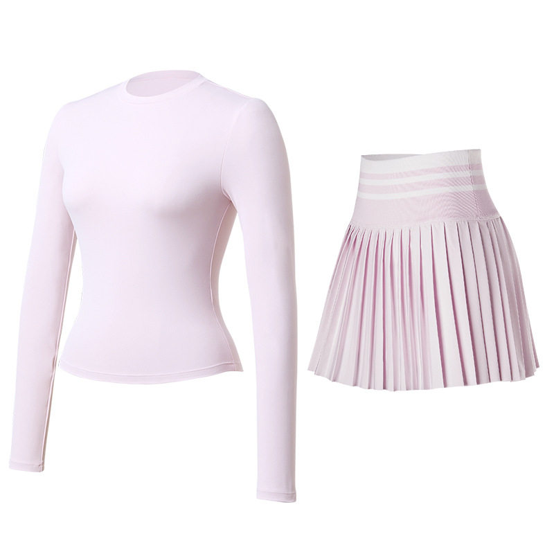 春季运动套装女短款瑜伽服网球裙