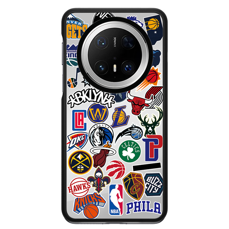 篮球NBA湖人勇士篮网球队标志适用于HUAWEI华为Mate80 Pro Max手机壳防摔Mate70Pro/60Pro+磁吸保护套