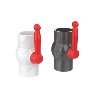 pvc球阀 鱼塘水管 开关 75 90 110 160 200  4寸 止水阀 阀门排水