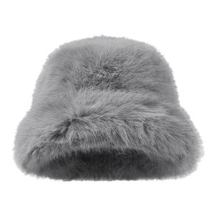 俄罗斯仿水貂毛保暖护耳渔夫帽宽檐加厚毛绒帽FauxFur Bucket Hat