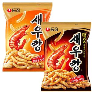 NONGSHIM农心虾条辣味原味芥末味膨化进口韩国零食品办公室宿舍