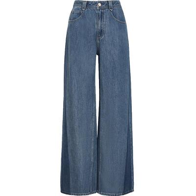 ONLY高腰修容直筒牛仔裤