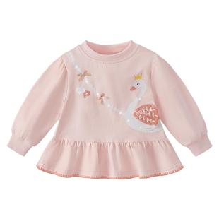 jellybaby女童卫衣2026新款宝宝长袖春装女孩洋气春上衣儿童衣服