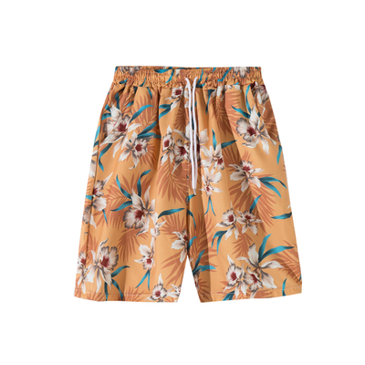 夏季花短裤男宽松大码大裤衩情侣