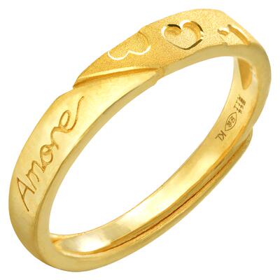 周生生黄金足金amore戒指