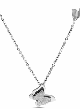 lihao蝴蝶嘻哈ins项链女土酷蹦迪