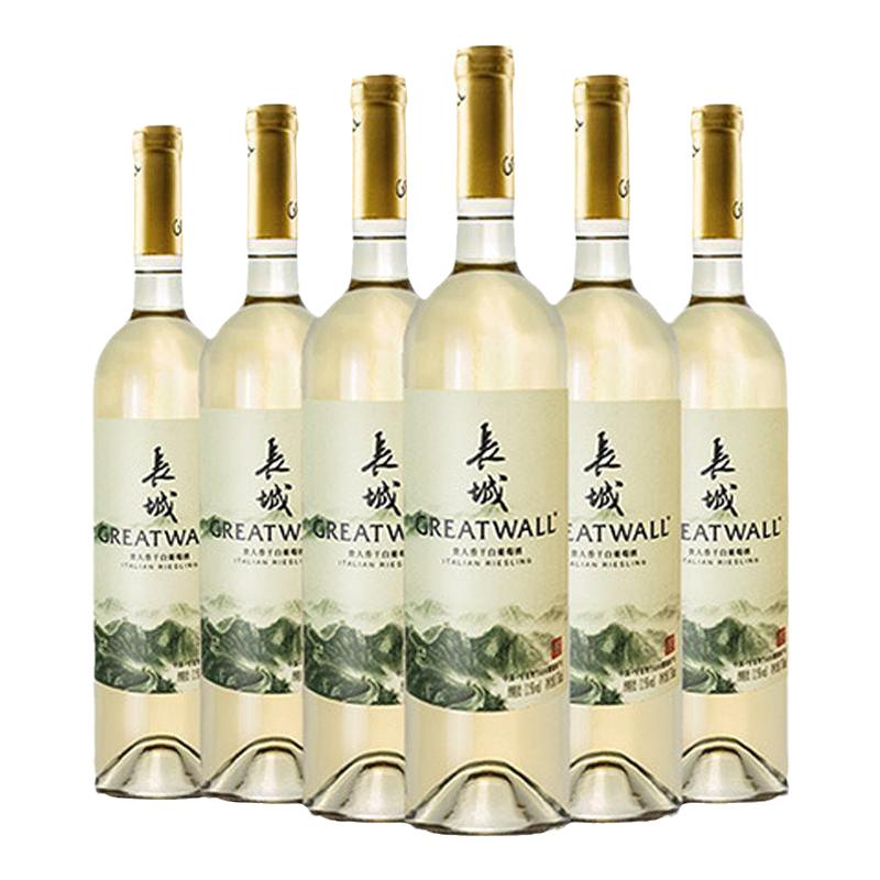 宁夏贵人香干白酒贺兰山东麓葡萄酒6瓶正品「长城酒官方旗舰店」