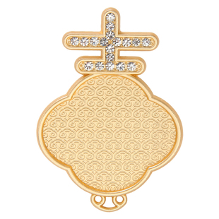 中国风传统文化diy宋锦胸针金色祥云纹古风配饰高档轻奢别针底托