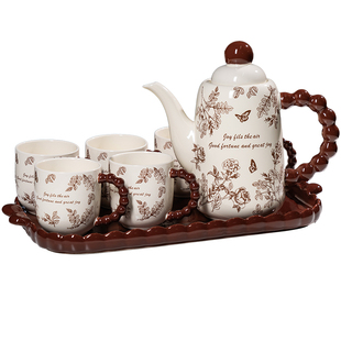 中古风水壶套装家用客厅待客水具冷水壶茶具水杯乔迁新居礼物送人