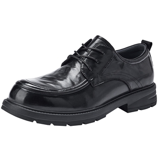 热风男鞋2026年春季新款男士时尚休闲鞋子百搭商务正装皮鞋婚鞋