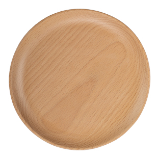 日式榉木圆盘原木茶盘餐盘木质果盘点心盘收纳盘碟子圆形实木托盘