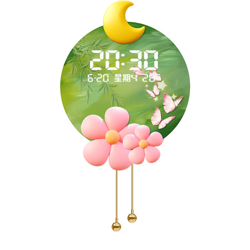奶油风玄关装饰画高级感LED花卉
