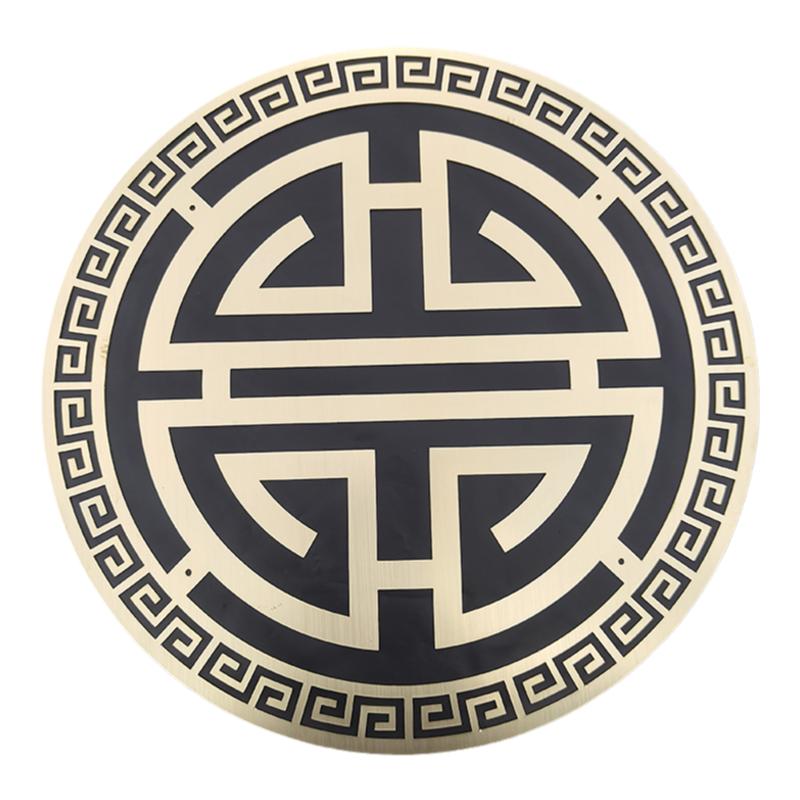 仿古纯铜镂空装饰墙面中式风包角