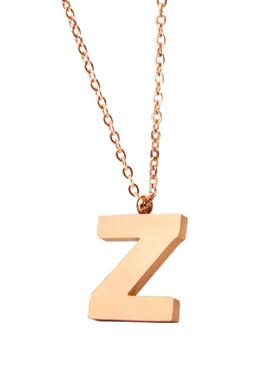 Z字母钛钢项链女高级感不掉色18k