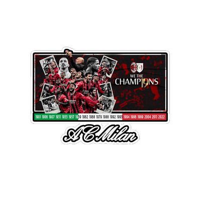 ac米兰队2022夺冠19玻璃汽车贴纸