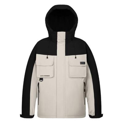 羽绒服连帽休闲外套骆驼工装连帽