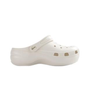 朴西沁蔓洞洞鞋女夏外穿防滑厚底增高镂空包头高级软底户外沙滩鞋