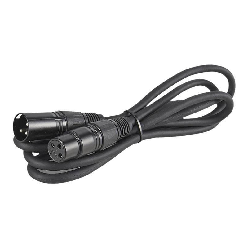 DMX512舞台灯光控制线三芯卡侬公母线屏蔽线信号线功放帕灯连接线