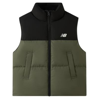 New Balance nb童装男女儿童秋冬拼色时尚立领羽绒马甲ND7JF4Z073