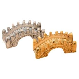 迷你小石桥模型摆件微缩仿真建筑场景道具建筑造景装饰品砖块礼物