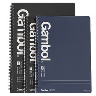 官方旗舰店 日本kokuyo国誉Gambol双螺旋线圈本方格横线空白分栏商务记事本高中生英语单词速记本a4/a5/a6