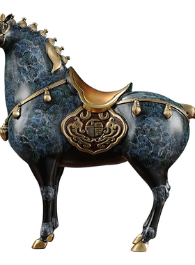 黄铜唐马摆件办公室装饰开业礼物