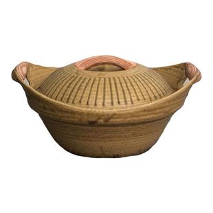 独步炎日本原装进口匠人手作元宝型双耳大容量炖煮锅汤锅火锅煲汤