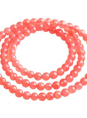 天然红纹石三圈手串佛珠阿根廷女