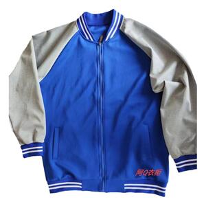 班服校服宝蓝拼灰色上衣