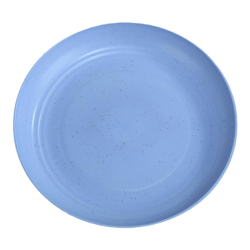 圆形盘子家用菜盘餐具套装塑料骨碟水果盘平盘火锅高级简约早餐盘