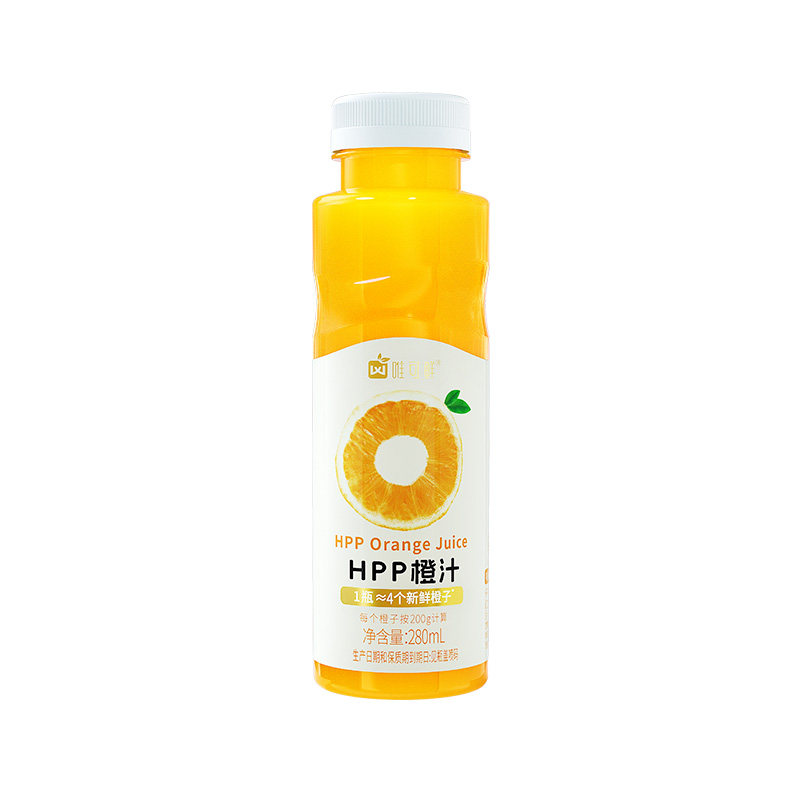 唯可鲜HPP100%鲜榨纯果汁红心富士青苹果汁橙汁沃柑石榴汁不加水