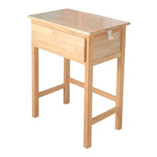 带抽屉纯实木写字桌作业桌书桌家用学生课桌椅书桌免安装隼卯简易