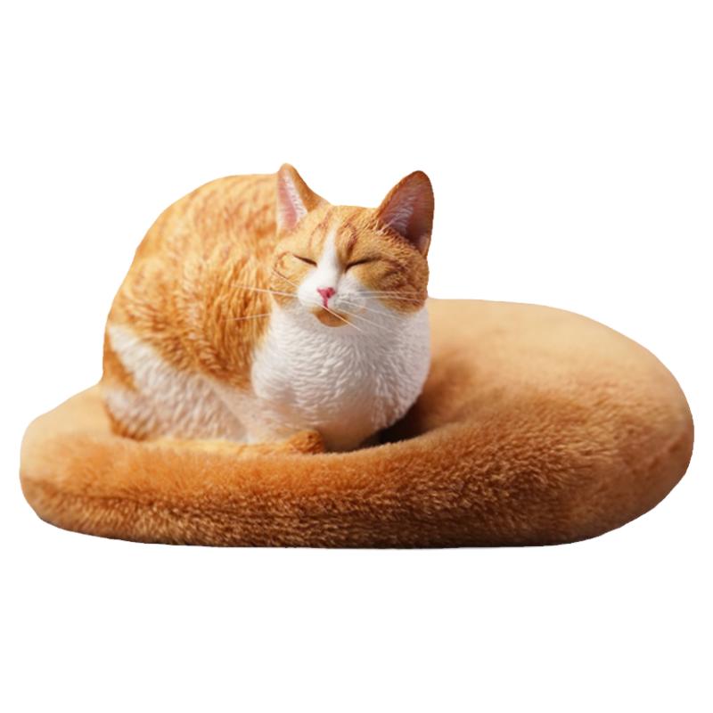 JXK 1/6嗜睡猫2.0仿真模型可爱小猫咪手办橘猫周边公仔潮玩偶摆件