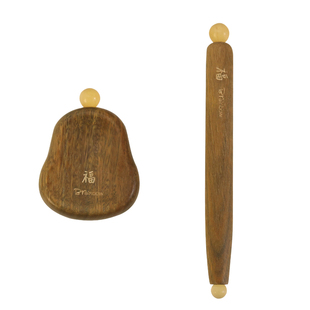 Brainbow绿檀木按摩器羊角点穴笔眼部拨筋棒太阳穴经络疏通养身