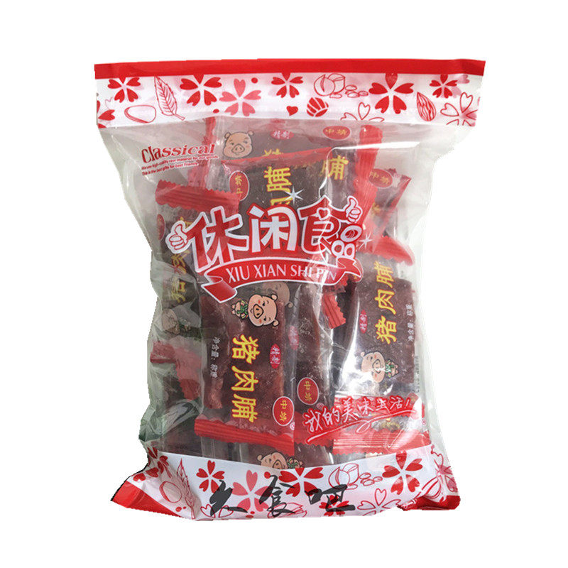 靖江猪肉脯特产中靖牌原味精制肉脯500克独立小包肉铺肉干零食