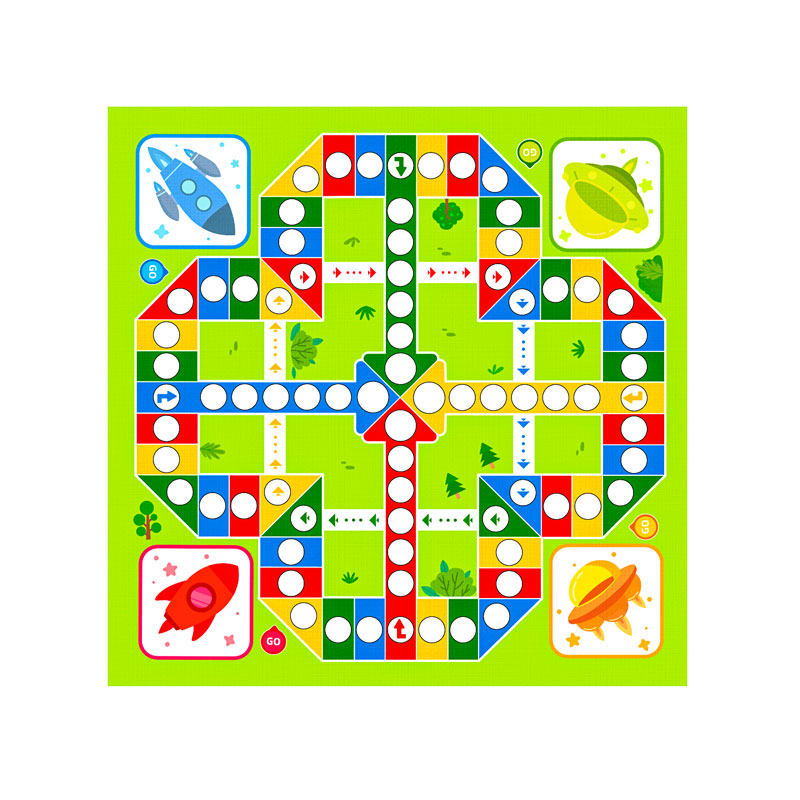 【便携式】飞行棋+冒险棋二合一