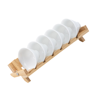 德化白瓷茶杯斗笠杯功夫茶小杯子陶瓷茶具茶盏6只装精致喝茶单杯