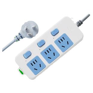 公牛独立开关多功能家用电源插座多孔单控分控插排插线板带短线