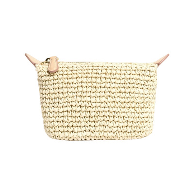 [春季新品]Stoney Clover Lane POUCHETTE米色编织化妆包REVOLVE