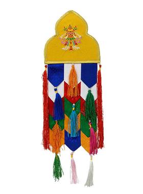 藏村民族风布艺装饰挂幡圆筒幡