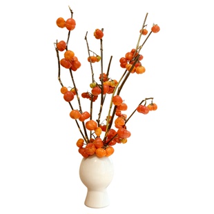 小南瓜鲜花水培鲜切枝支黄金五代同堂果办公室内桌面好养观赏插花