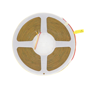 CCT双色COB低压24V自粘灯带可调色温无频闪高亮led家装吊顶线形灯