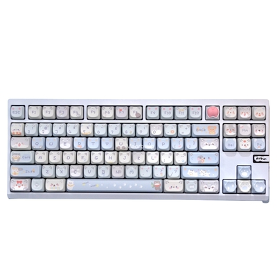 猫尔本旺旺大队MAO高度全五面热升华机械键盘十字键帽140键大全套