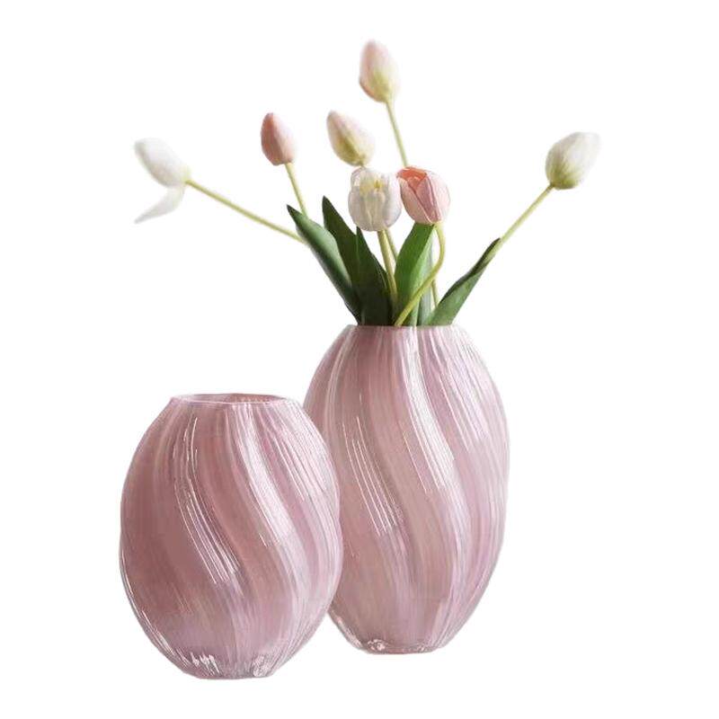 网红麦芽糖玻璃花瓶插花
