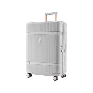Echolac/爱可乐王朝复古时光箱大容量行李箱万向轮拉杆箱  薄雾灰