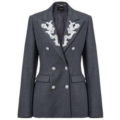 【奥莱】MAXRIENY奢华都市风刺绣收腰西装外套