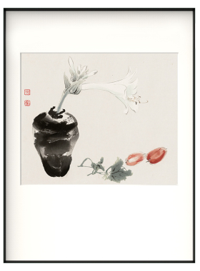 荣宝斋国画崔如琢木版水印装饰画
