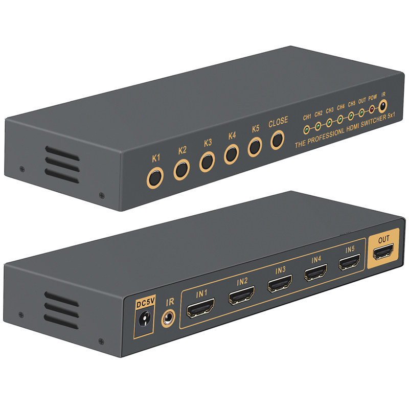HDMI切换器2.0高清三四五八九进一出4K音视频1/2/3/5/6/8/9口电脑显示器电视机投影仪LED大屏会议监控王