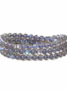 天然拉长石多圈手链灰拉长石手串